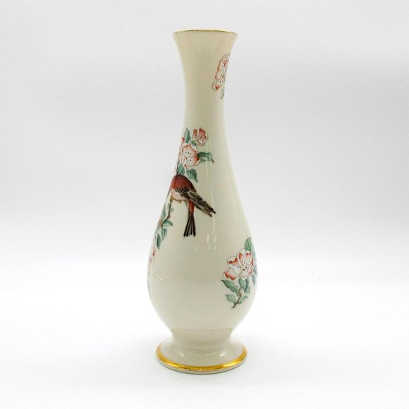 Vintage Lenox Serenade Bud Ivory Vase Beautifully Decorated, Made in USA - Picture 2 of 7